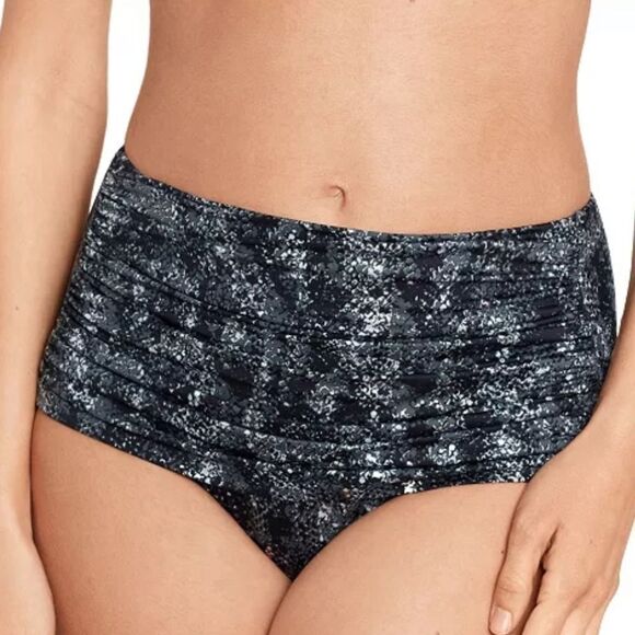 MIRACLESUIT Women's Dragonstone Norma Jean Shirred Tummy-Control Swim Bottoms - Picture 4 of 10